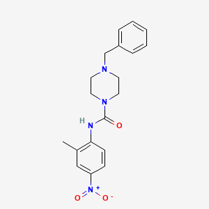 4-benzyl-N-(2-methyl-4-nitrophenyl)piperazine-1-carboxamide