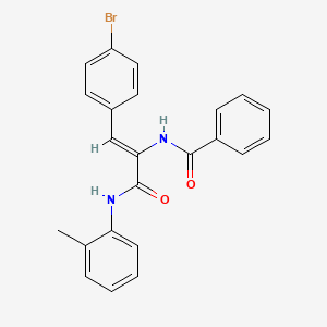 N-(2-(4-bromophenyl)-1-{[(2-methylphenyl)amino]carbonyl}vinyl)benzamide