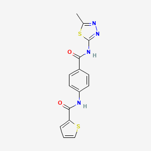 N-(4-{[(5-methyl-1,3,4-thiadiazol-2-yl)amino]carbonyl}phenyl)-2-thiophenecarboxamide