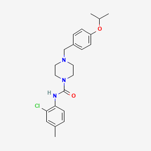 N-(2-chloro-4-methylphenyl)-4-[4-(propan-2-yloxy)benzyl]piperazine-1-carboxamide