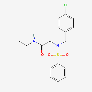 N~2~-(4-chlorobenzyl)-N~1~-ethyl-N~2~-(phenylsulfonyl)glycinamide