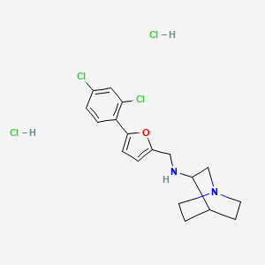 N-{[5-(2,4-dichlorophenyl)-2-furyl]methyl}quinuclidin-3-amine dihydrochloride