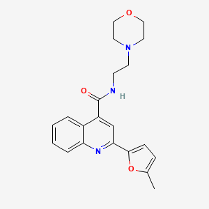 2-(5-methylfuran-2-yl)-N-[2-(morpholin-4-yl)ethyl]quinoline-4-carboxamide