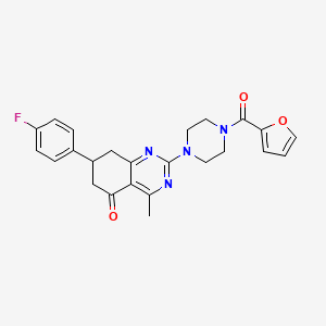 7-(4-fluorophenyl)-2-[4-(2-furoyl)piperazin-1-yl]-4-methyl-7,8-dihydroquinazolin-5(6H)-one