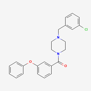 [4-(3-CHLOROBENZYL)PIPERAZINO](3-PHENOXYPHENYL)METHANONE