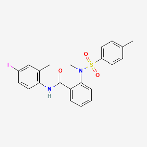 N-(4-iodo-2-methylphenyl)-2-{methyl[(4-methylphenyl)sulfonyl]amino}benzamide