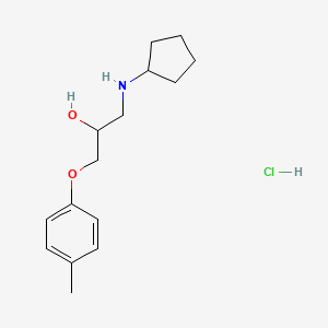 1-(cyclopentylamino)-3-(4-methylphenoxy)-2-propanol hydrochloride