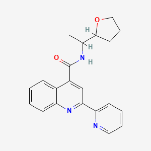 N-[1-(OXOLAN-2-YL)ETHYL]-2-(PYRIDIN-2-YL)QUINOLINE-4-CARBOXAMIDE