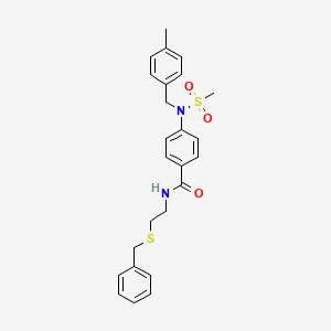 N-[2-(benzylthio)ethyl]-4-[(4-methylbenzyl)(methylsulfonyl)amino]benzamide