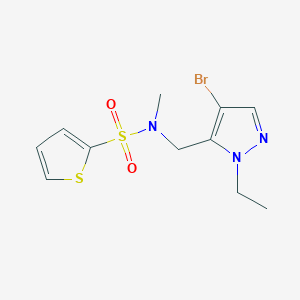 N-[(4-bromo-1-ethyl-1H-pyrazol-5-yl)methyl]-N-methyl-2-thiophenesulfonamide