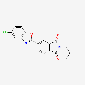 5-(5-chloro-1,3-benzoxazol-2-yl)-2-isobutyl-1H-isoindole-1,3(2H)-dione