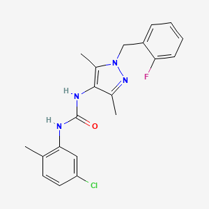 N-(5-chloro-2-methylphenyl)-N'-[1-(2-fluorobenzyl)-3,5-dimethyl-1H-pyrazol-4-yl]urea