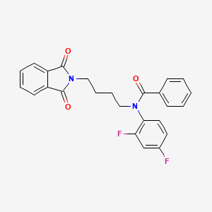 N-(2,4-difluorophenyl)-N-[4-(1,3-dioxoisoindol-2-yl)butyl]benzamide