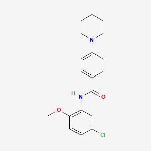 N-(5-chloro-2-methoxyphenyl)-4-(1-piperidinyl)benzamide