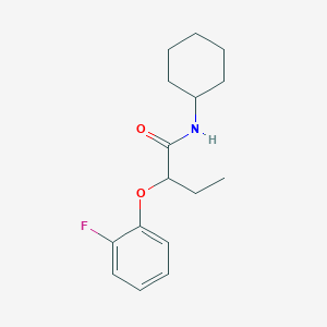 N-cyclohexyl-2-(2-fluorophenoxy)butanamide