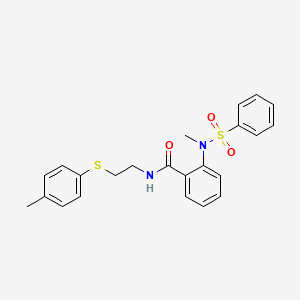 2-[methyl(phenylsulfonyl)amino]-N-{2-[(4-methylphenyl)thio]ethyl}benzamide