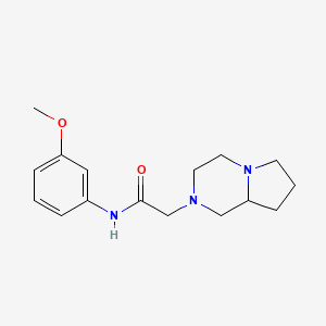 N-(3-METHOXYPHENYL)-2-{OCTAHYDROPYRROLO[12-A]PYRAZIN-2-YL}ACETAMIDE