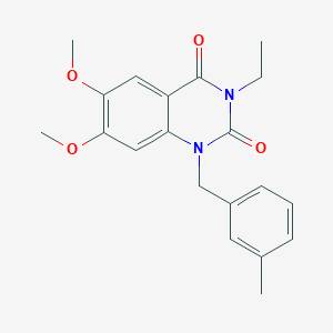 3-ethyl-6,7-dimethoxy-1-(3-methylbenzyl)quinazoline-2,4(1H,3H)-dione