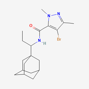 N-[1-(1-adamantyl)propyl]-4-bromo-1,3-dimethyl-1H-pyrazole-5-carboxamide