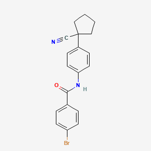 4-bromo-N-[4-(1-cyanocyclopentyl)phenyl]benzamide