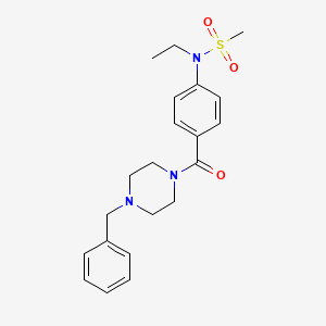 N-{4-[(4-benzyl-1-piperazinyl)carbonyl]phenyl}-N-ethylmethanesulfonamide