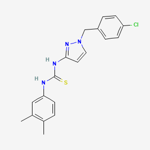 N-[1-(4-chlorobenzyl)-1H-pyrazol-3-yl]-N'-(3,4-dimethylphenyl)thiourea