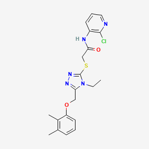 N-(2-chloro-3-pyridinyl)-2-({5-[(2,3-dimethylphenoxy)methyl]-4-ethyl-4H-1,2,4-triazol-3-yl}thio)acetamide