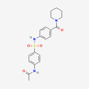 N-[4-({[4-(1-piperidinylcarbonyl)phenyl]amino}sulfonyl)phenyl]acetamide