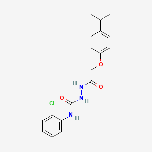 N-(2-chlorophenyl)-2-[(4-isopropylphenoxy)acetyl]hydrazinecarboxamide