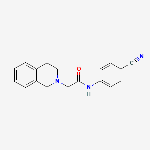 N-(4-cyanophenyl)-2-(3,4-dihydroisoquinolin-2(1H)-yl)acetamide