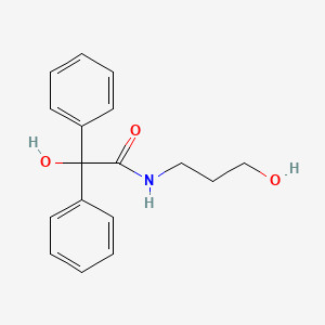 2-hydroxy-N-(3-hydroxypropyl)-2,2-diphenylacetamide