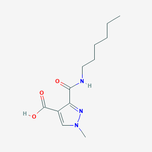 3-[(hexylamino)carbonyl]-1-methyl-1H-pyrazole-4-carboxylic acid