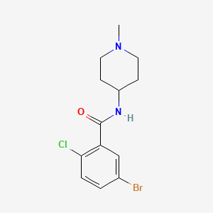 5-bromo-2-chloro-N-(1-methylpiperidin-4-yl)benzamide