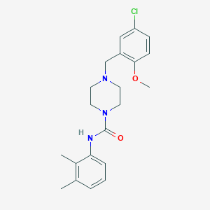 4-(5-chloro-2-methoxybenzyl)-N-(2,3-dimethylphenyl)-1-piperazinecarboxamide