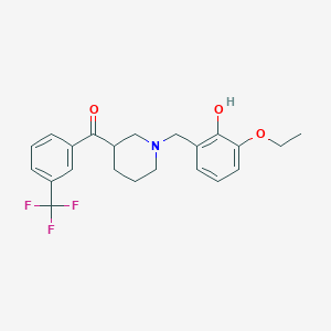 [1-(3-ethoxy-2-hydroxybenzyl)-3-piperidinyl][3-(trifluoromethyl)phenyl]methanone