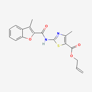 Allyl 4-methyl-2-(3-methylbenzofuran-2-carboxamido)thiazole-5-carboxylate