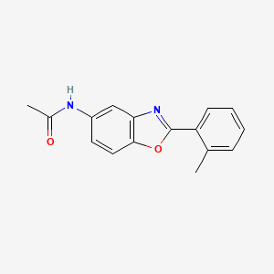 N-[2-(2-methylphenyl)-1,3-benzoxazol-5-yl]acetamide