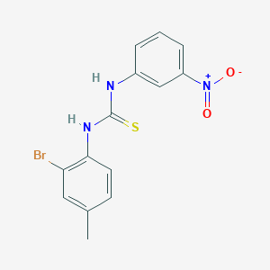 N-(2-bromo-4-methylphenyl)-N'-(3-nitrophenyl)thiourea