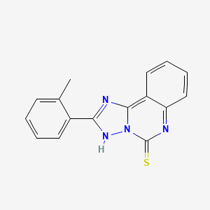 2-(2-methylphenyl)[1,2,4]triazolo[1,5-c]quinazoline-5(6H)-thione