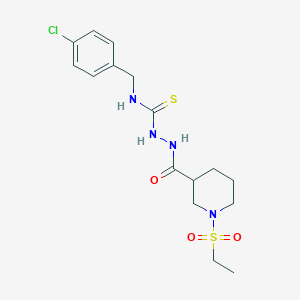 N-(4-chlorobenzyl)-2-{[1-(ethylsulfonyl)piperidin-3-yl]carbonyl}hydrazinecarbothioamide