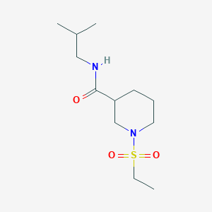 1-(ethylsulfonyl)-N-(2-methylpropyl)piperidine-3-carboxamide