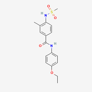 N-(4-ethoxyphenyl)-3-methyl-4-[(methylsulfonyl)amino]benzamide