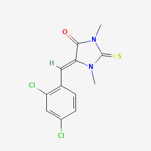 5-(2,4-dichlorobenzylidene)-1,3-dimethyl-2-thioxo-4-imidazolidinone