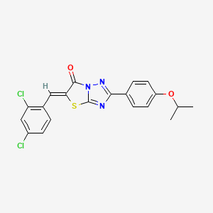 (5Z)-5-[(2,4-dichlorophenyl)methylidene]-2-(4-propan-2-yloxyphenyl)-[1,3]thiazolo[3,2-b][1,2,4]triazol-6-one