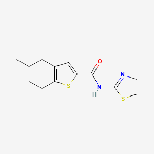 N-(4,5-dihydro-1,3-thiazol-2-yl)-5-methyl-4,5,6,7-tetrahydro-1-benzothiophene-2-carboxamide