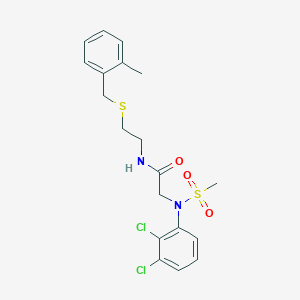 N~2~-(2,3-dichlorophenyl)-N~1~-{2-[(2-methylbenzyl)thio]ethyl}-N~2~-(methylsulfonyl)glycinamide