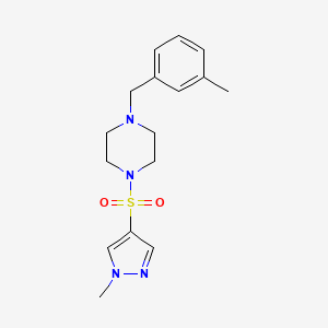 1-(3-methylbenzyl)-4-[(1-methyl-1H-pyrazol-4-yl)sulfonyl]piperazine