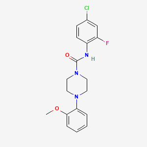 N-(4-chloro-2-fluorophenyl)-4-(2-methoxyphenyl)piperazine-1-carboxamide