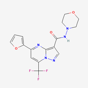 5-(2-FURYL)-N-MORPHOLINO-7-(TRIFLUOROMETHYL)PYRAZOLO[1,5-A]PYRIMIDINE-3-CARBOXAMIDE