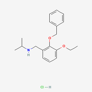 molecular formula C19H26ClNO2 B4868950 N-[2-(benzyloxy)-3-ethoxybenzyl]propan-2-amine hydrochloride 